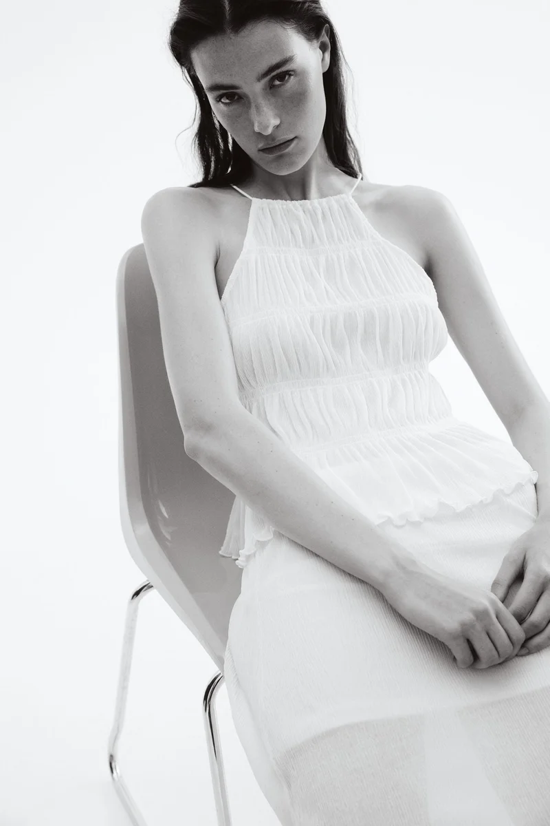 H&M Smocked strappy top