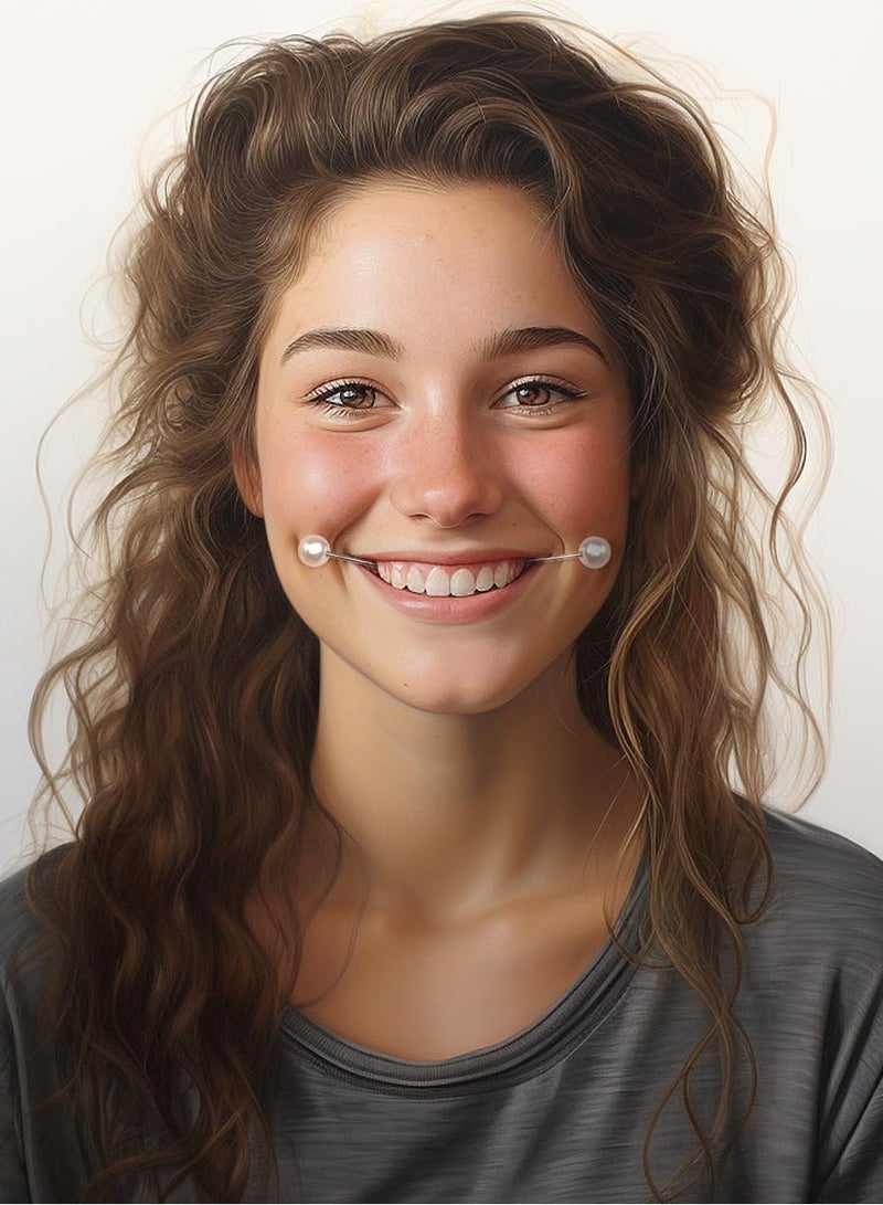 RTYY قطعتان من أداة صنع الغمازات، أداة تدريب الغمازات على الوجه، سهلة الارتداء وتطوير الغمازات الطبيعية للحصول على ابتسامة جميلة - Image 4