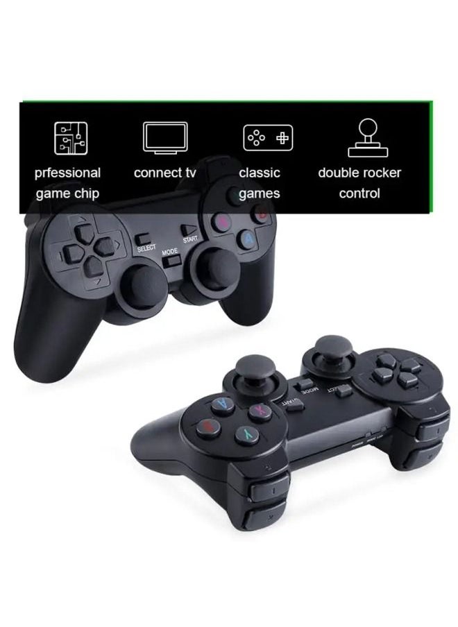 Lite - Wireless Retro Game Console Plug and Play Video Game Stick Built in 10000+ Games 9 Classic Emulators 4K High Definition HDMI Output for TV with Dual 2.4G Wireless Controllers(64G) - Image 1