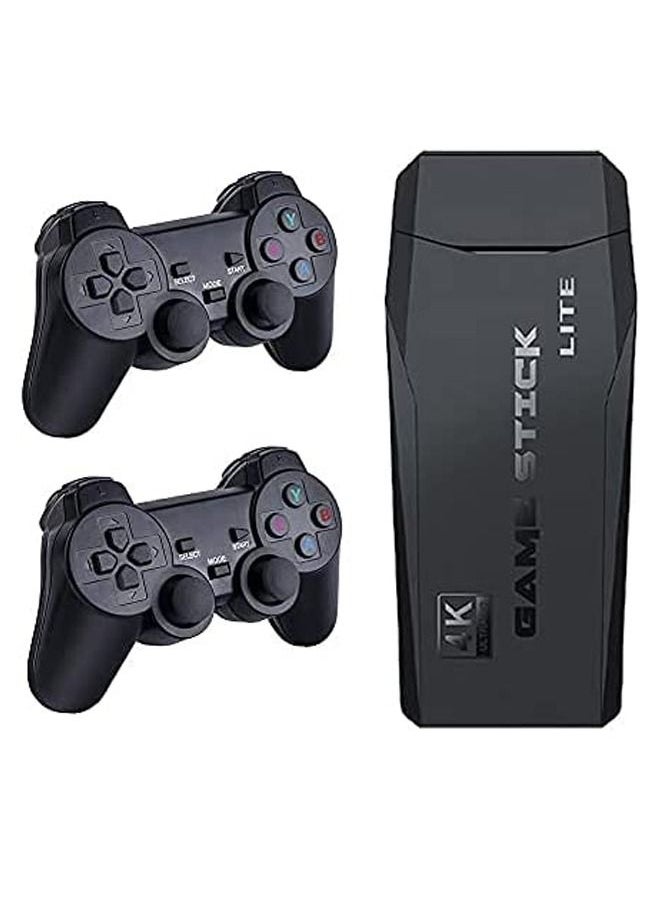 Lite - Wireless Retro Game Console Plug and Play Video Game Stick Built in 10000+ Games 9 Classic Emulators 4K High Definition HDMI Output for TV with Dual 2.4G Wireless Controllers(64G) - Image 1