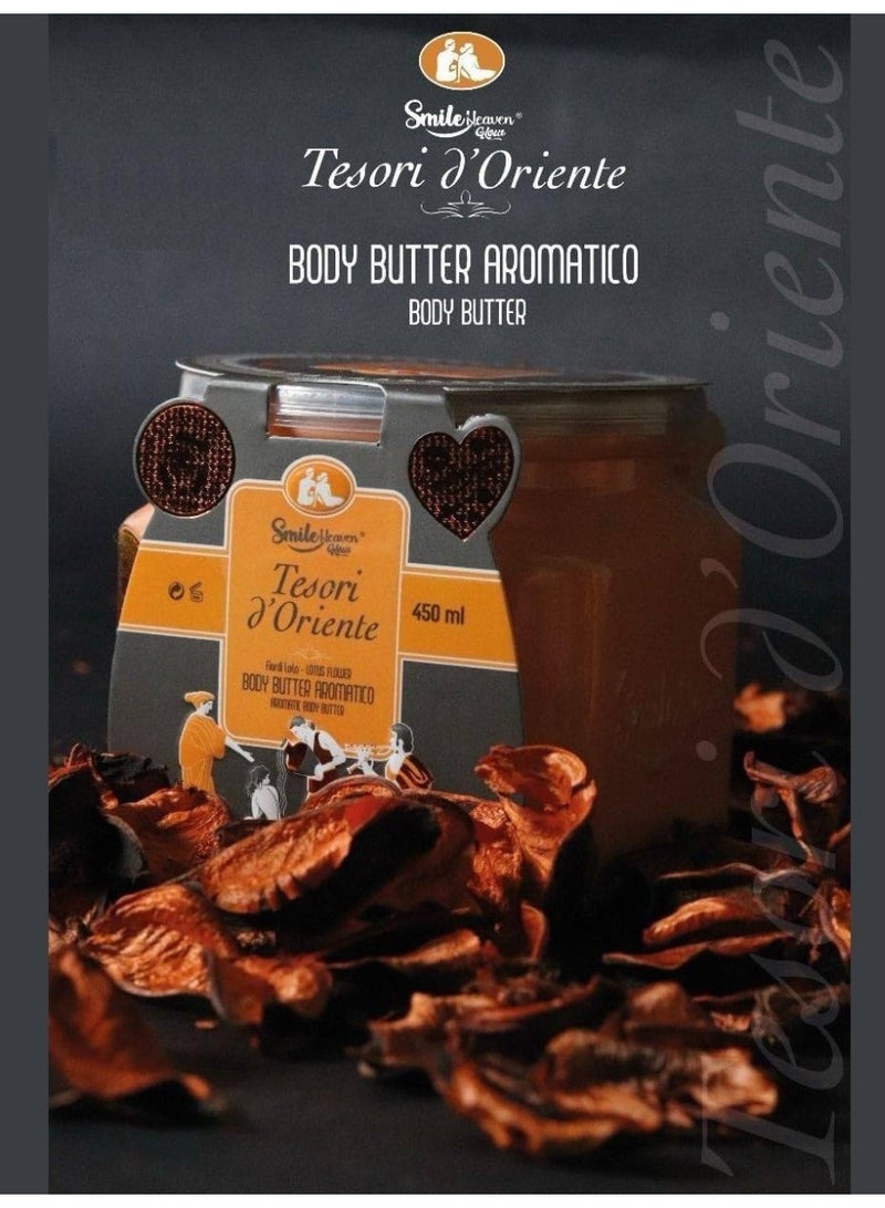 سمايل هيفين كوزماتيكس - زبدة تيسوري دي اورينت للجسم اروماتيكو لتفتيح عميق ومنعش وعطر قوي (450 مل) - Image 5