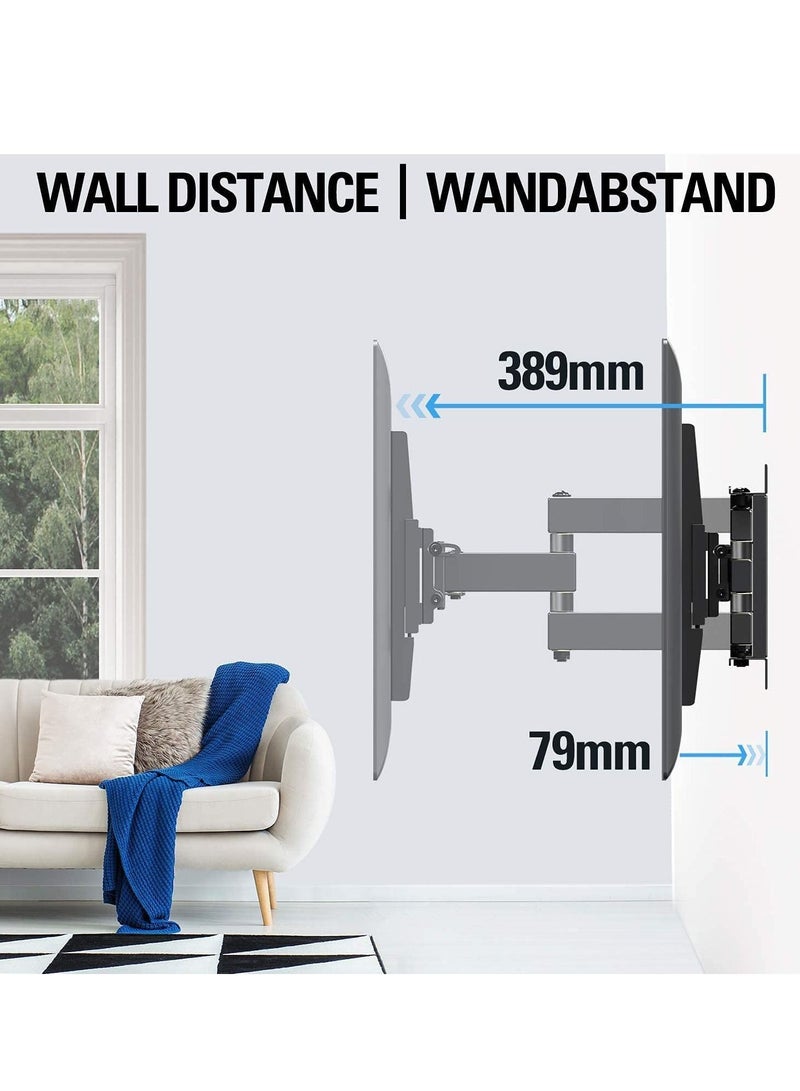 TV Wall Bracket Mount Swivel and Tilt for Most of 26-55 Inch LED, LCD, OLED and Plasma Flat Screen TVs up to VESA 400x400mm and 45 kg, Full Motion TV Bracket with Articulating Arms - Image 5