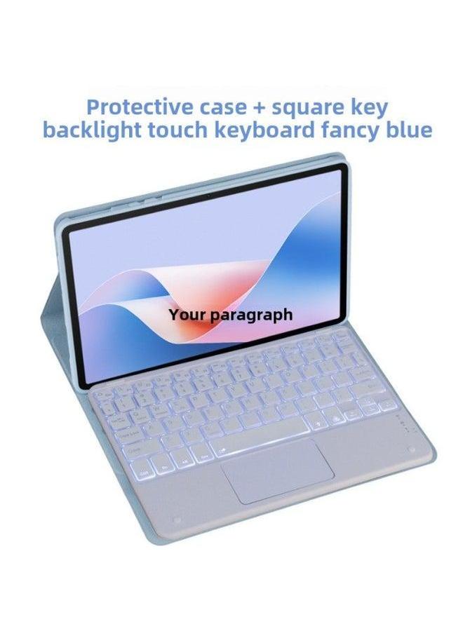 For Xiaomi Tablet 7pro Protective Case XiaoMi Pad7 Bluetooth Wonderful Control Backlit Keyboard Redmi10.6 Case-Color: Misty Blue-Product Type:Xiaomi Pad 7/7pro【 11.2inch 】2024 Model - Image 3