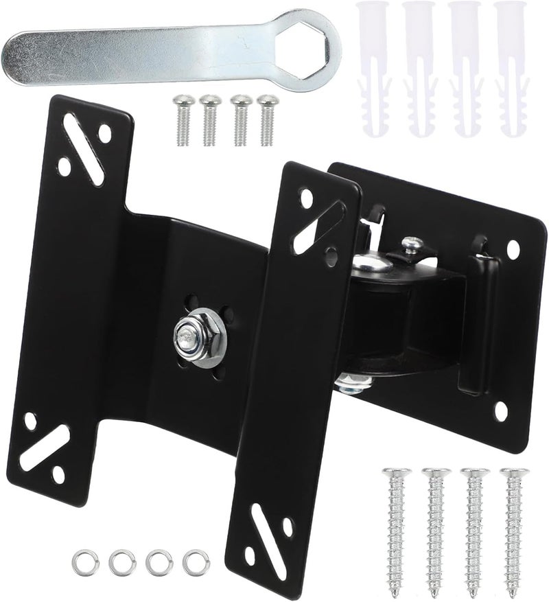 Universal 14-27 Inch Monitor Rotating Mount Stand with 360° Swivel Metal Shaft for LCD Computer Screens, Wall Tv Mount Bracket Compatible with Flat Screen Displays for Home - Image 1