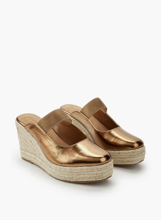 Peppermint BRONZE Women Wedge Heel Espadrilles for Women | Best Price UAE