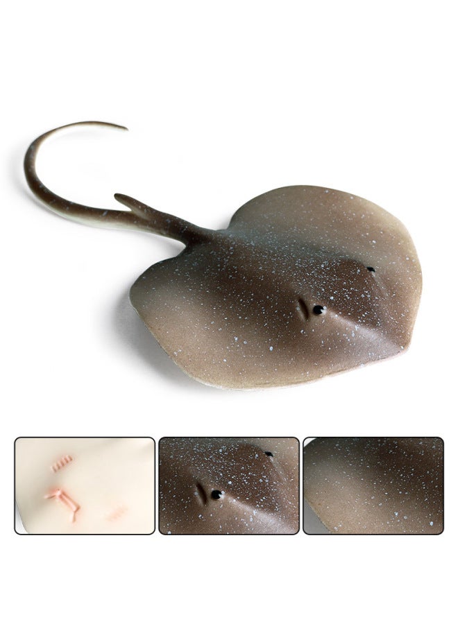Simulation Of Marine Animal Model Yao Manta Fish Devil Batfish Old Fish Children's Science And Education Toys-Color:M-1319 Large Skate - Image 4