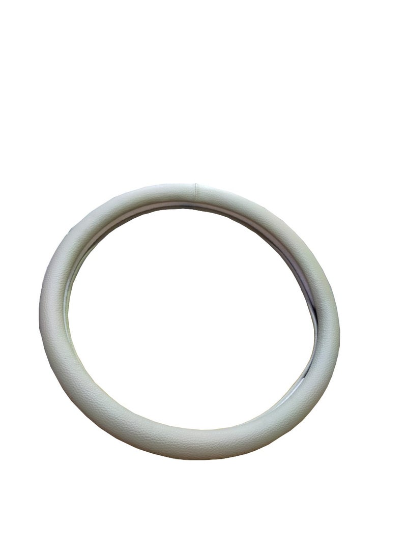 Leather steering wheel bag, size 38, beige - Image 1