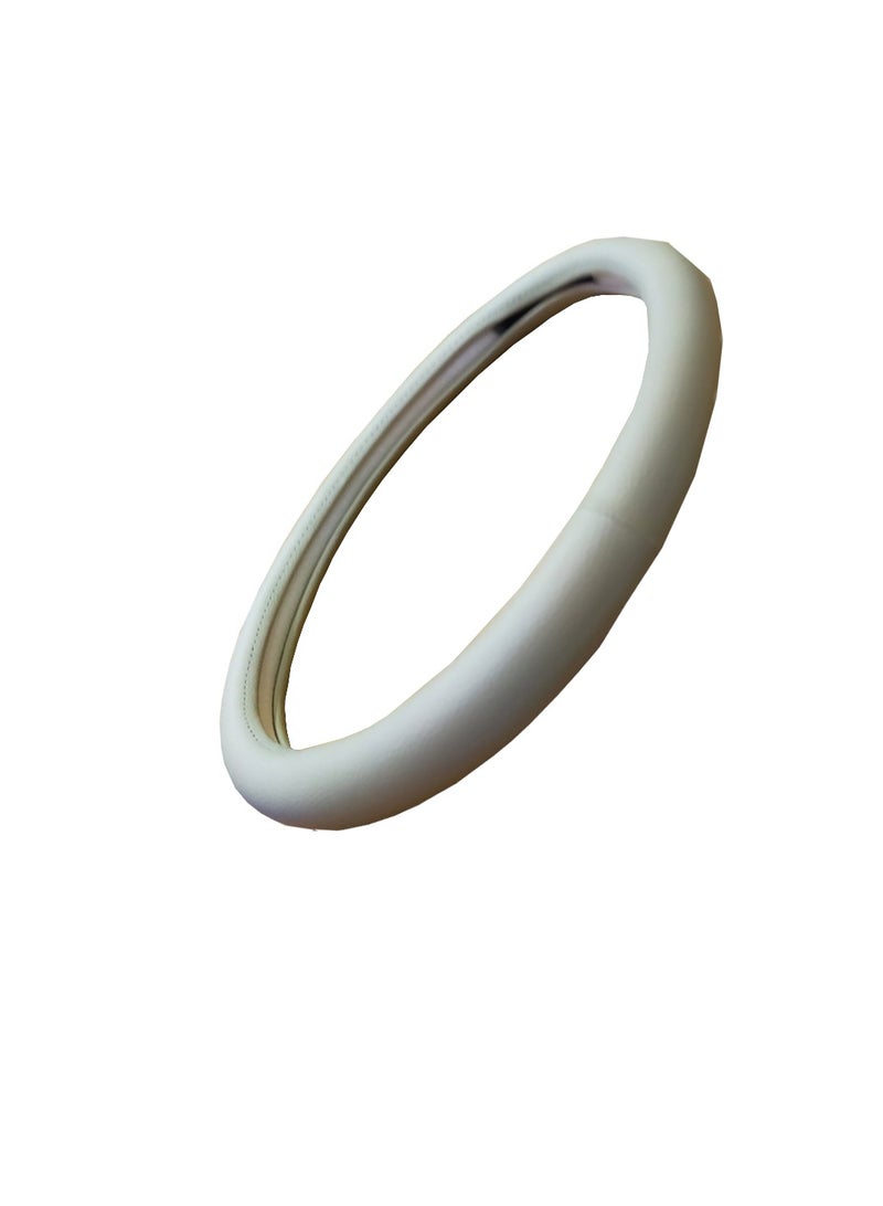 Leather steering wheel bag, size 38, beige - Image 3