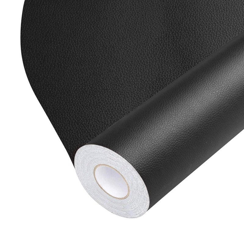 BSZHTECH Leather Repair Tape SelfAdhesive Leather Repair Patch for Couch Furniture Sofas Car Seats Advanced PU Vinyl Leather Repair Kit Black 39X79 inch