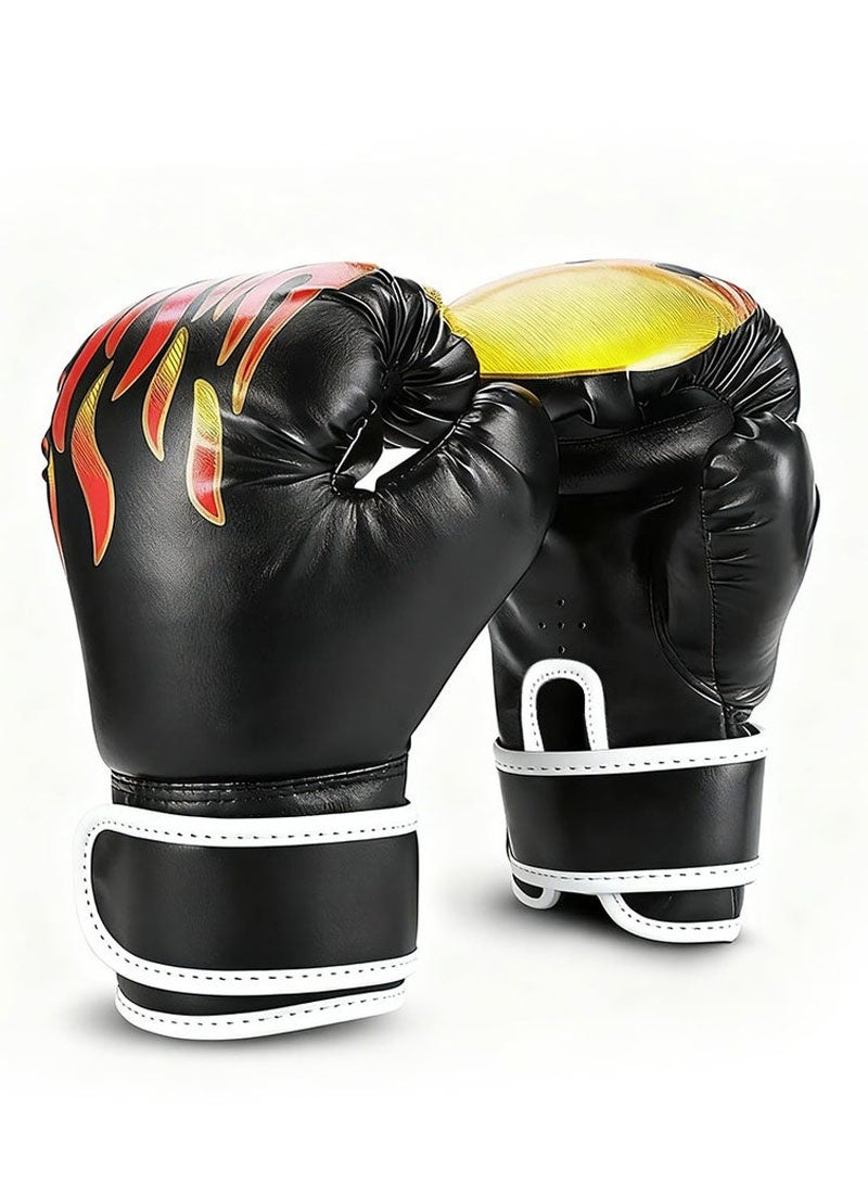 PYC Professional Training Sparring Gloves, 6/10oz Black – Heavy Bag Boxing Gloves - Image 1