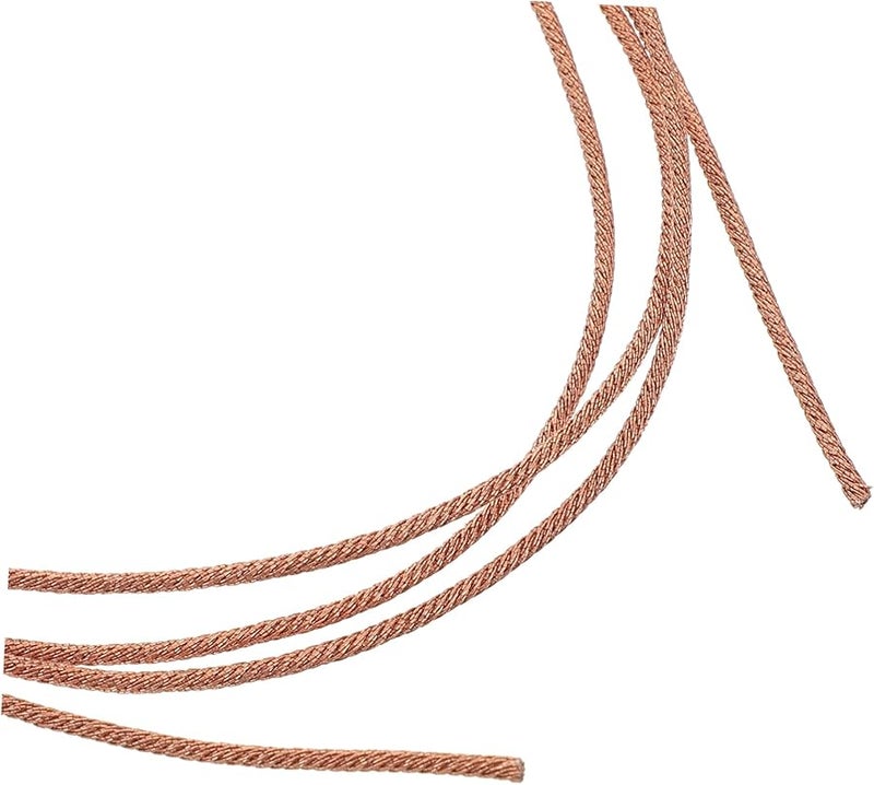 سلك مكبر صوت نحاسي مرن ذهبي 1 متر مقاوم للحرارة العالية لإصلاح الصوت في المنزل والسيارة والعربة السكنية - Image 4