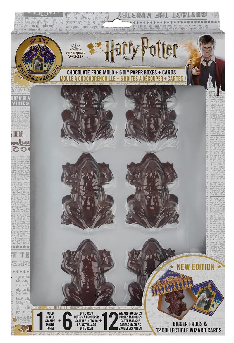 Cinereplicas Harry Potter - Chocolate Frog Mold (12 Wizard Card, 6 DIY Boxes) - Official License - Image 1