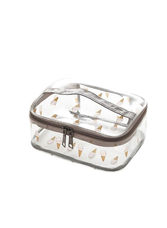 NIBEMINENT Travel Printed Cosmetic Bag With Top Handle Multicolour - Image 1