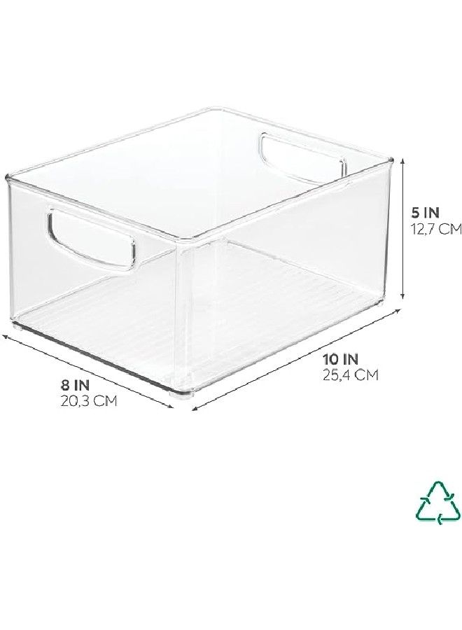 IDesign iDesign Linus Bin 10 x 8 x 5 inch Clear - Image 2