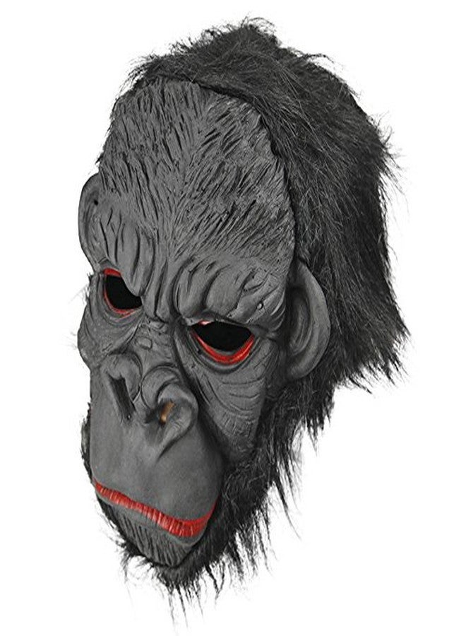 RUIXIA Halloween Costume Furry Full Face Cosplay Latex Gorilla Mask Gloves Carnival Easter Theme Party Haunted House Props (Smile Gorilla) - Image 5