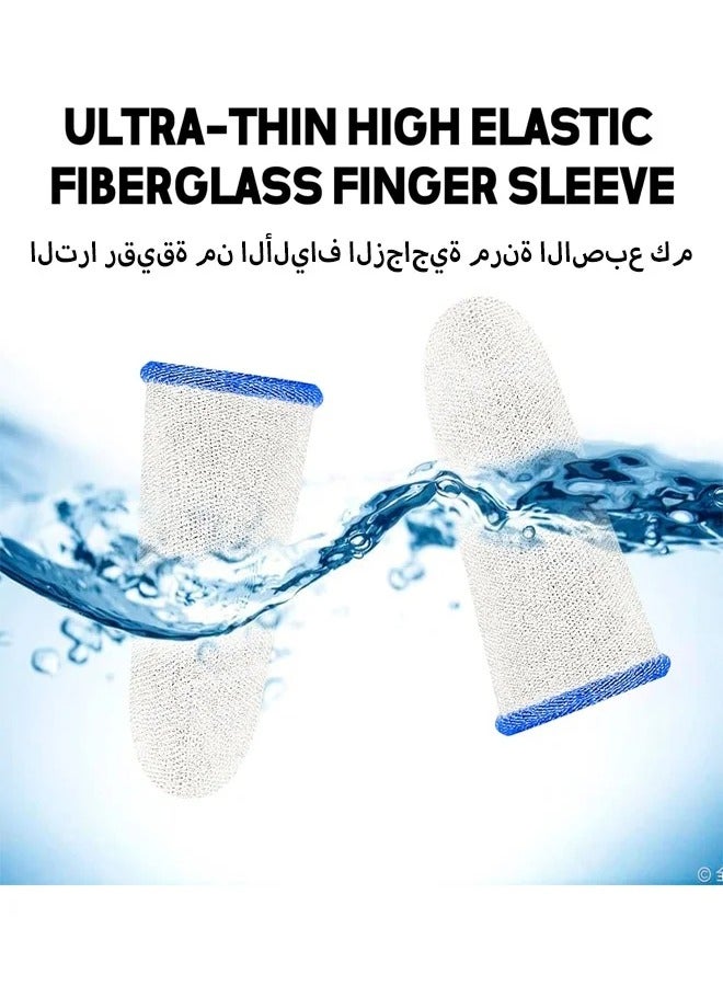 KASTWAVE 2 Pair Mobile Game Touch Screen Finger Sleeve, Super Highly Sensitive Feelers Smooth Operation Sweat Absorbing Odorless Breathable Seamless Touch Screen Finger Sleeve, For Pubg and Other Games Play - Image 3