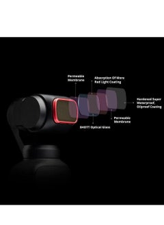 SYOSI Filter ND Set Compatible with OSMO Pocket Pocket 2ND 8 16 32 64 Professional Pocket/Pocket 2 ND 8 16 32 64 Neutral Density Filter Set Waterproof  Oilproof  - Image 4
