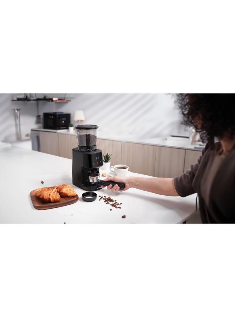 LP028 Conical Burr Grinder 165W with 275g Bean Hopper Capacity / Timer / 40mm Burr Size / UK 3-Pin Plug Power Cord / 99g Chamber Capacity / 31 Grind Sizes/ User Friendly Interface/French Press / Pour Over / Drip Coffee / Siphon / Espresso - Black - pzsku/Z7DEB3468EE7526FC3665Z/45/_/1738070843/760d1dae-a095-4212-b29e-c320deb7768b