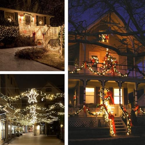 Fox & Fern Premium Extra-Long Solar String Lights-Auto |GAXLTDP5041 (100) LED | Waterproof, Copper Wire | Fairy Lights with 8 Modes (Pack of 1) (Warm White-Color Changing) - Image 2