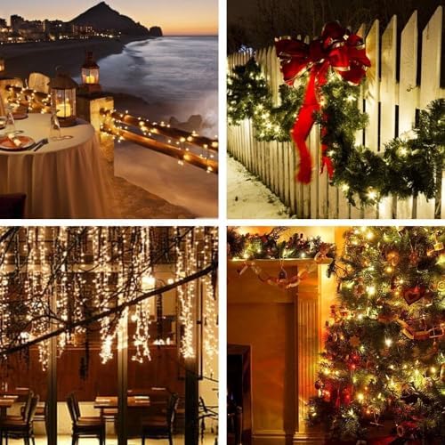Fox & Fern Premium Extra-Long Solar String Lights-Auto |GAXLTDP5041 (100) LED | Waterproof, Copper Wire | Fairy Lights with 8 Modes (Pack of 1) (Warm White-Color Changing) - Image 4