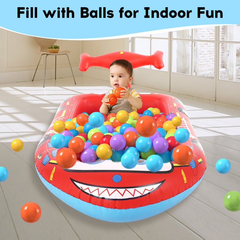 Large Inflatable Sprinkler Pool for Kids Splash Water Playing Pad Swimming Pool Summer Water Toys for Outdoor Backyard, Fire Truck 71 Inch - Image 4