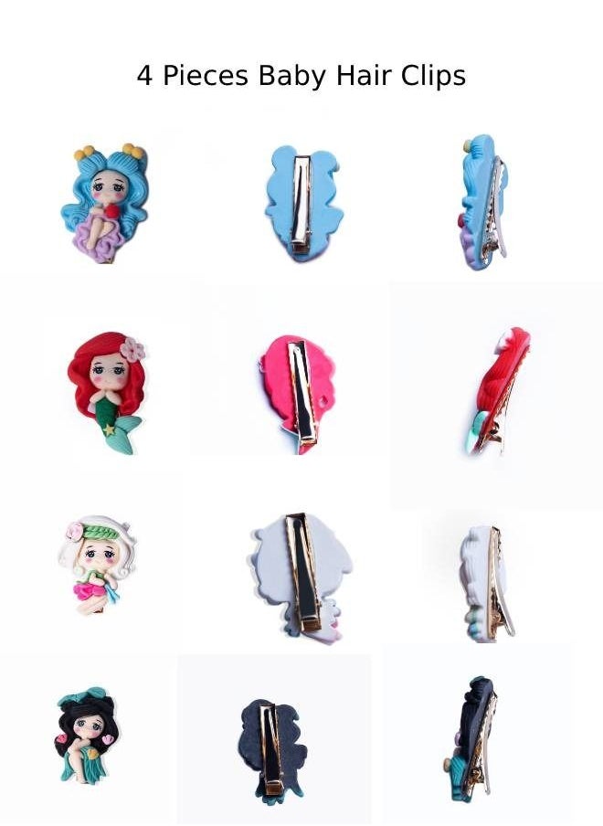 Elite Dose - 4 Pieces Baby Hair Clips - Image 1