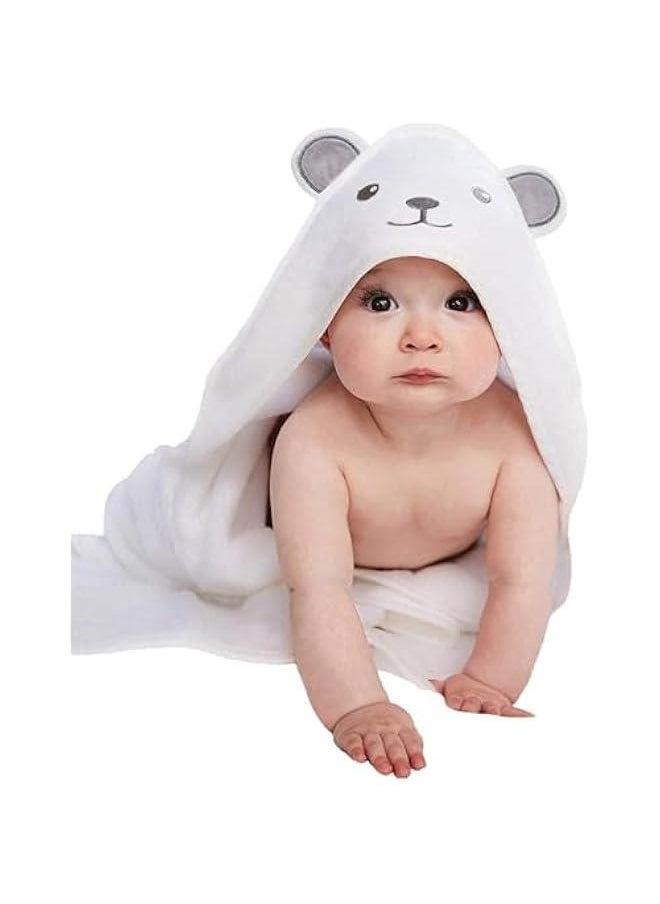 TRASSLE 1 Pack Hooded Baby Towels - Premium Ultra Soft Organic Baby Bath Towel – Absorbent and Hypoallergenic Towels for Baby Boy Girl, Toddler, Newborn Essentials  - Image 1