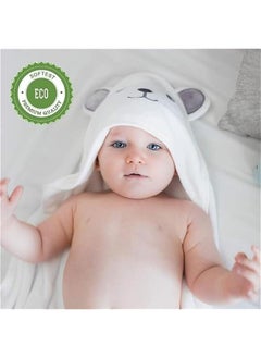 TRASSLE 1 Pack Hooded Baby Towels - Premium Ultra Soft Organic Baby Bath Towel – Absorbent and Hypoallergenic Towels for Baby Boy Girl, Toddler, Newborn Essentials  - Image 2