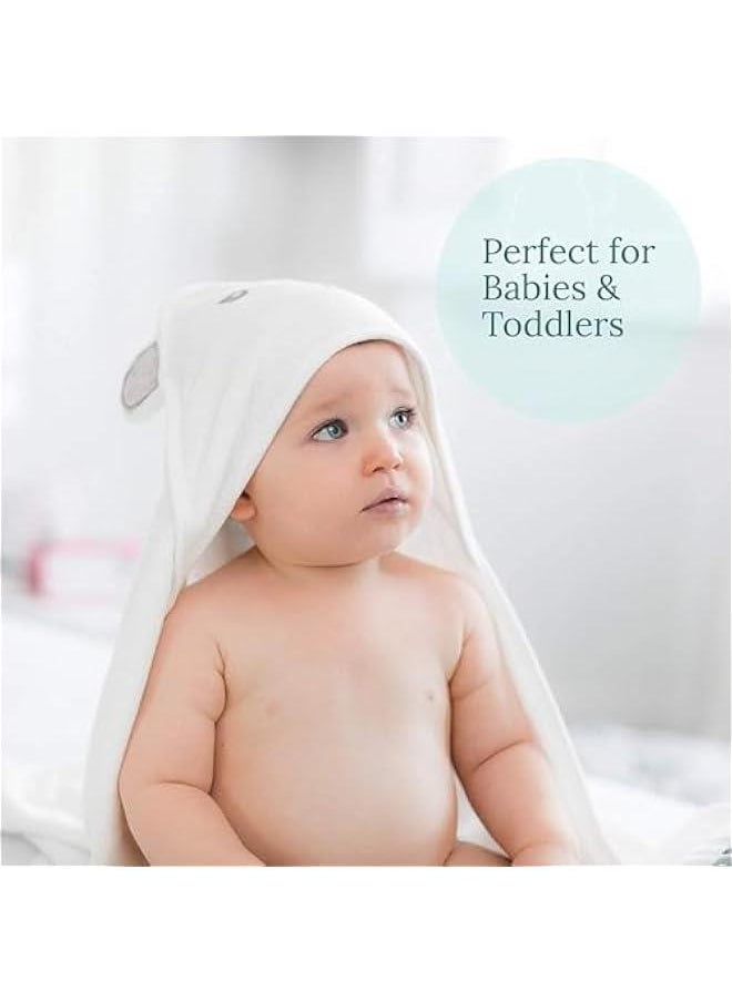 TRASSLE 1 Pack Hooded Baby Towels - Premium Ultra Soft Organic Baby Bath Towel – Absorbent and Hypoallergenic Towels for Baby Boy Girl, Toddler, Newborn Essentials  - Image 3