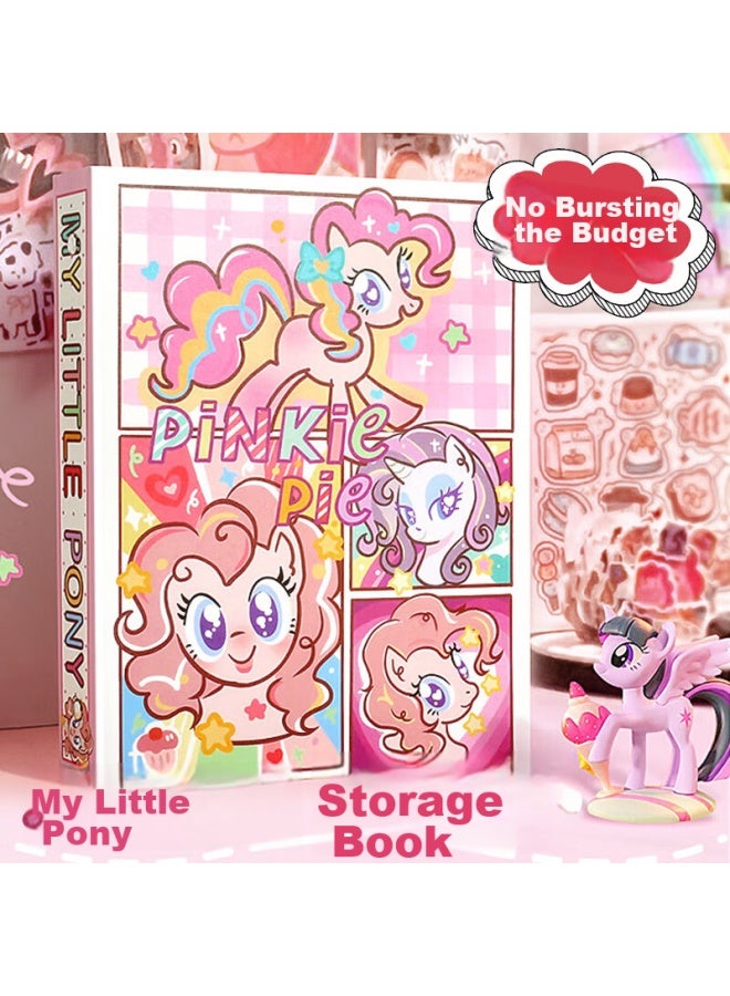 Jiamo My Little Pony Card Al, My Little Pony Card Al With Loose Pages, High-quality Style, My Little Pony Card Al Storage Book, Back-to Season, 40 Pages, 320 Card Slots, Photo Book - Image 1