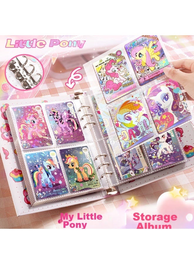 Jiamo My Little Pony Card Al, My Little Pony Card Al With Loose Pages, High-quality Style, My Little Pony Card Al Storage Book, Back-to Season, 40 Pages, 320 Card Slots, Photo Book - Image 4