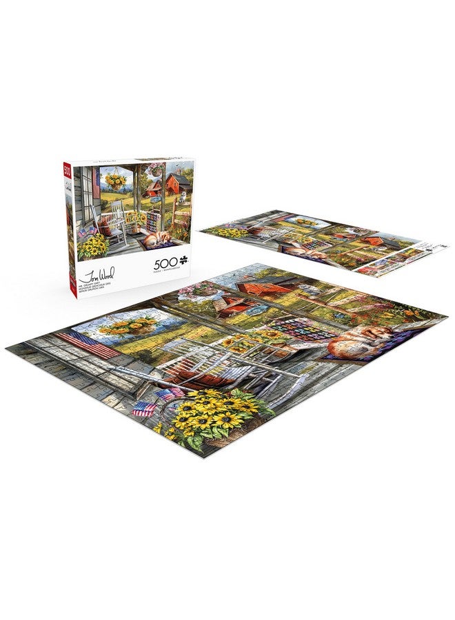 Buffalo Games - Tom Wood - Mr. Grumpy Grey - 500 Piece Jigsaw Puzzle for Adults - Challenging Puzzle Perfect for Game Nights - Finished Size is 21.25 x 15.00 - Image 4