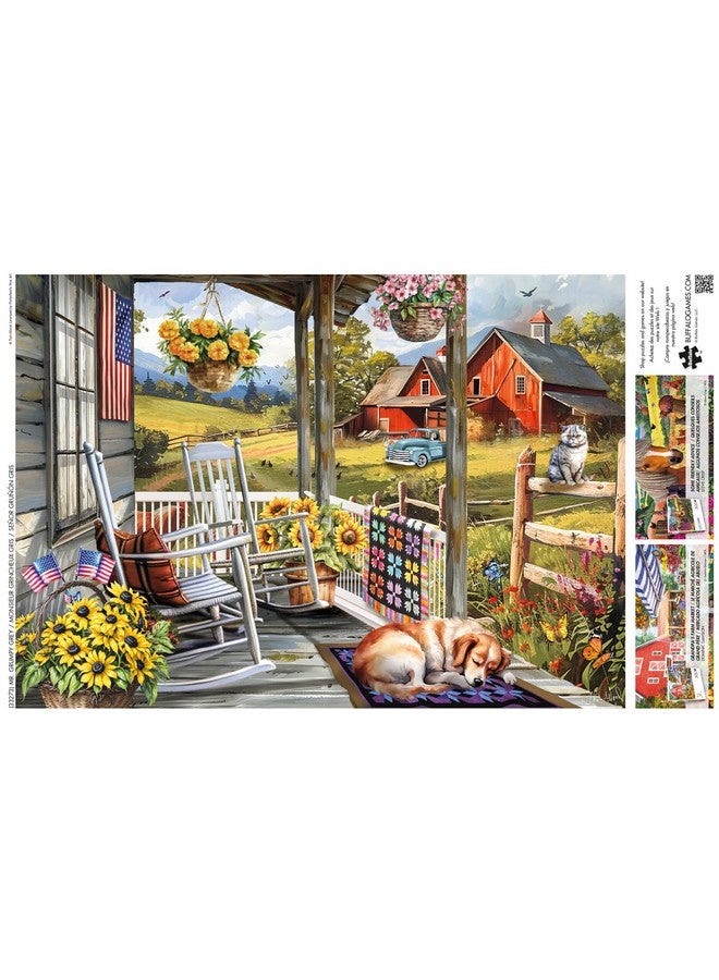 Buffalo Games - Tom Wood - Mr. Grumpy Grey - 500 Piece Jigsaw Puzzle for Adults - Challenging Puzzle Perfect for Game Nights - Finished Size is 21.25 x 15.00 - Image 5