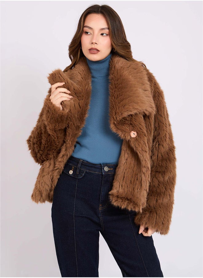 DALYDRESS - Women Regular Fit Jacket - Brown - Image 1