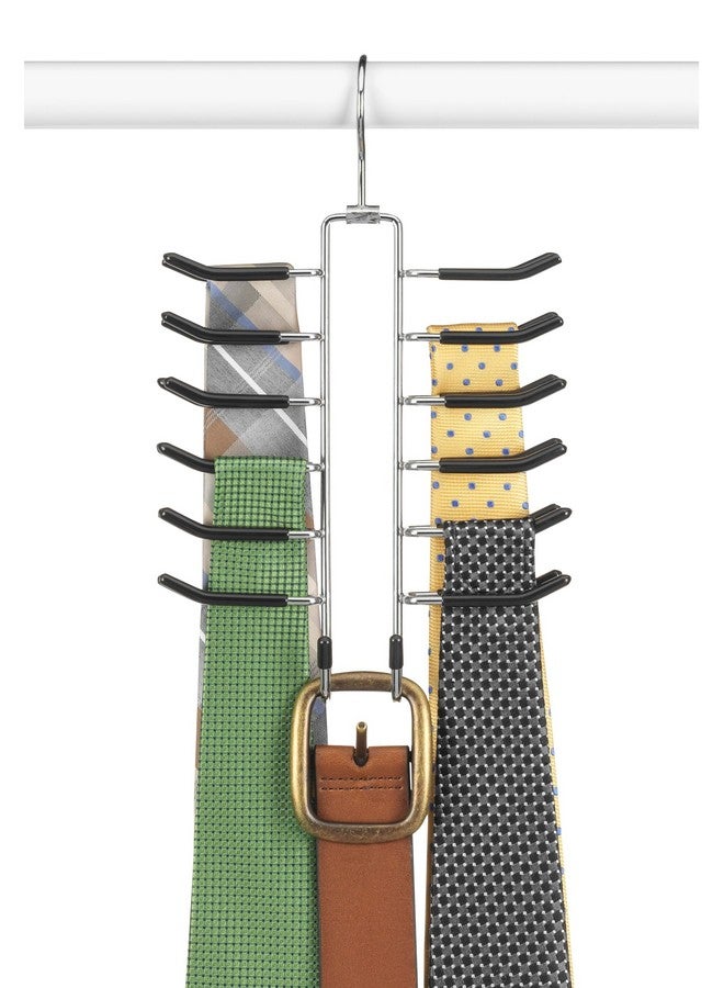 Whitmor Whitmor Swivel Tie Hanger with Belt Loops Chrome / Black  - Image 5