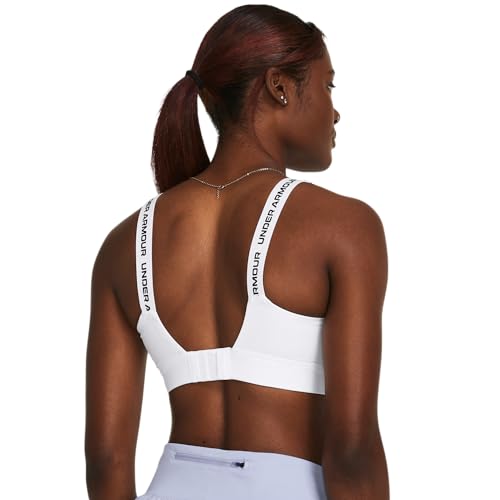 Under Armour Womens Infinity High Impact Sports Bra, (100) White / / Black, Small A-C - Image 2