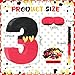 RoundFunny Number 3 Piata Black Red Piata First Birthday Party Supplies for Celebration for Boys Girls Fun Yellow Heart Black and Red Themed Party Decor 149 X 11 X 28 Inches - Image 4