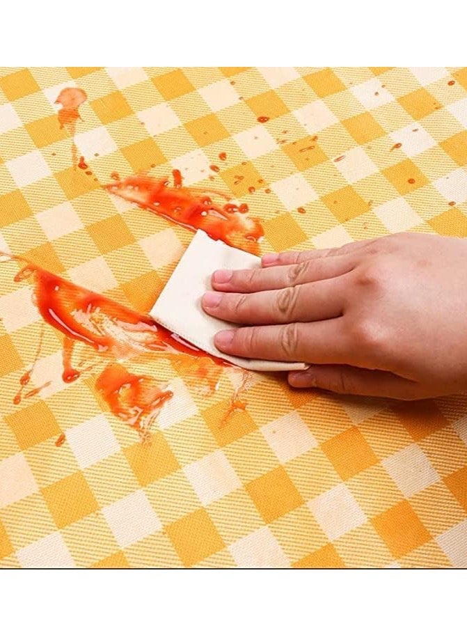 ديوتي اضافية كبيرة نزهة العائلة 2M 2M بطانية الشاطئ في الهواء الطلق بطانيات نزهة قابلة للطي مقاومة للماء الرمال مع حصيرة نزهة صفراء - Image 2