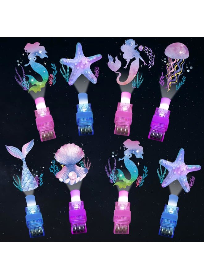 Oitnlaughter 36Pcs Mermaid LED Finger Lights Mermaid Party Favors Glow in the Dark Light Up Finger Lights Ocean Themed Toys Bulk for Under The Sea Birthday Party Goodie Bag Stuffer Birthday Gifts Classroom Prize - Image 1