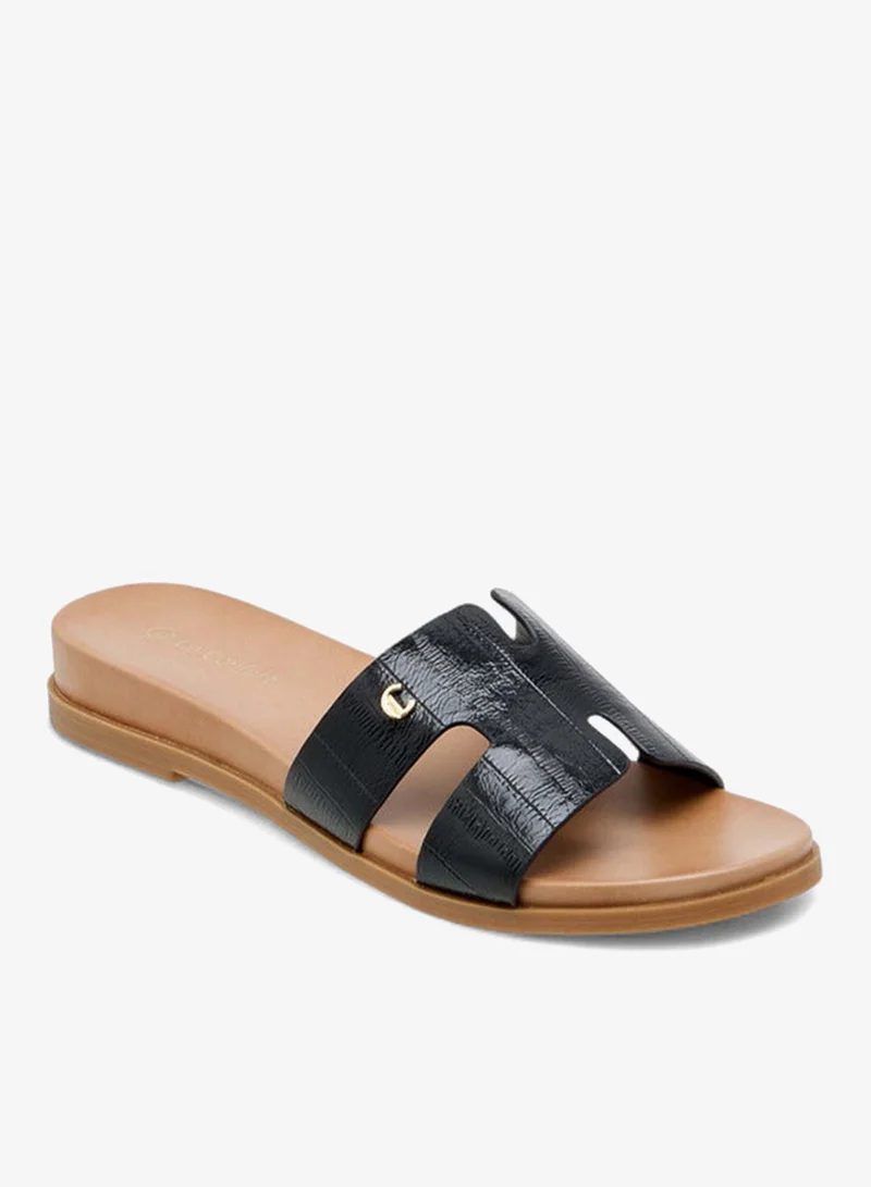 Le Confort Women's Textured Slip-On Flat Sandals