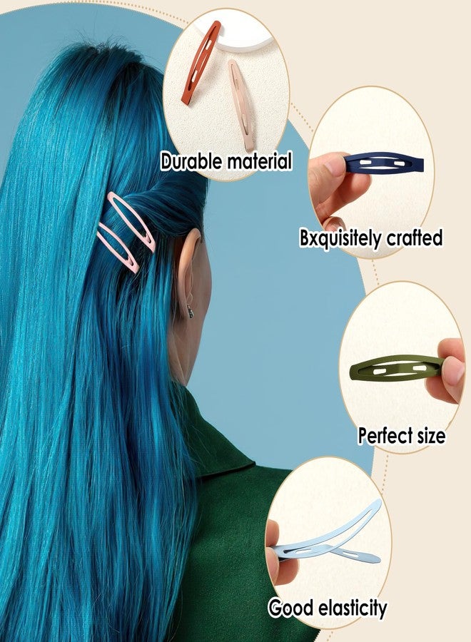 Sibba Hair Clips Little Barrettes 20 PCS Flat Thin Fine Snap Matte Hairclip Non Slip Curved Pins Metal Bangs Broches Styling Sectioning Wig Headpiece Retro Decoration Salon Hairstyle Hairdressing Headwear - Image 4
