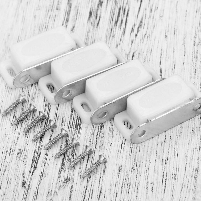 Royal Apex Pack Of 2 Cabinet Magnetic Catch with Screws Magnetic Closure for Furniture, Cupboard, Wardrobe, Drawers & Doors White Door Closer Latch - Image 4