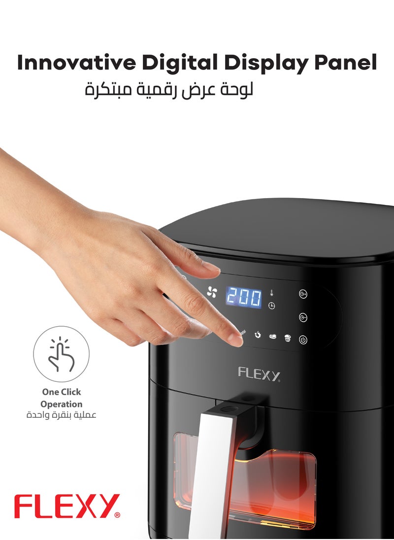 Flexy - Flexy Digital Air Fryer 7L, 360° Heating, One-Click Operation, 1800W, Multi-Purpose, Non-Stick Coating, Easy Cleaning, Automatic Shut-Off, Digital Display, 2-Year Warranty. - Image 1