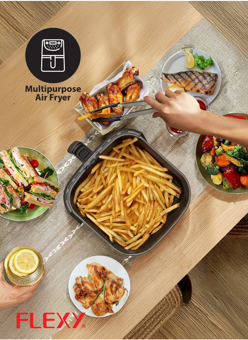Flexy - Flexy Digital Air Fryer 7L, 360° Heating, One-Click Operation, 1800W, Multi-Purpose, Non-Stick Coating, Easy Cleaning, Automatic Shut-Off, Digital Display, 2-Year Warranty. - Image 1