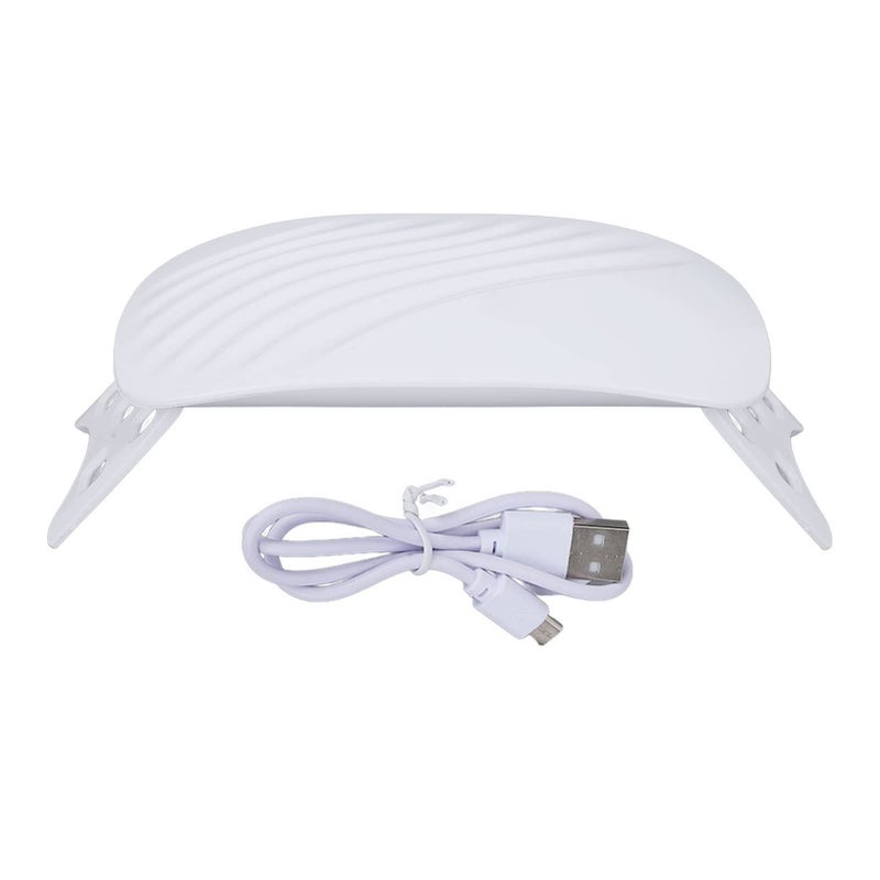 Uv Glue Curing Lamp 36w 12 Led Lamp Beads Foldable Stand Nail Cure Light For Curing Gel Nail Polish Rhinestones Glue Gel Nail Art White - Image 2