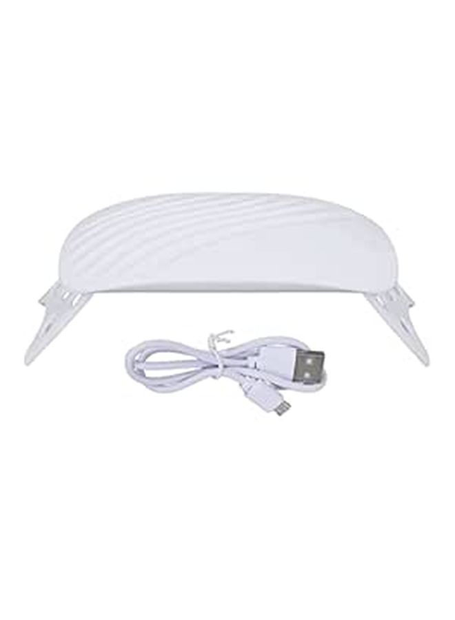 Uv Glue Curing Lamp 36w 12 Led Lamp Beads Foldable Stand Nail Cure Light For Curing Gel Nail Polish Rhinestones Glue Gel Nail Art White - Image 1