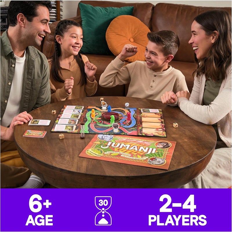 Spin Master Games Jumanji The The Classic Scary Adventure Family Board Game Based on The Action-Comedy Movie, for Kids and Adults Ages 8 & up - Image 2