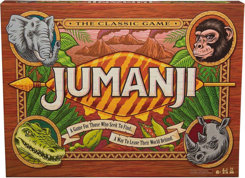 Spin Master Games Jumanji The The Classic Scary Adventure Family Board Game Based on The Action-Comedy Movie, for Kids and Adults Ages 8 & up - Image 1