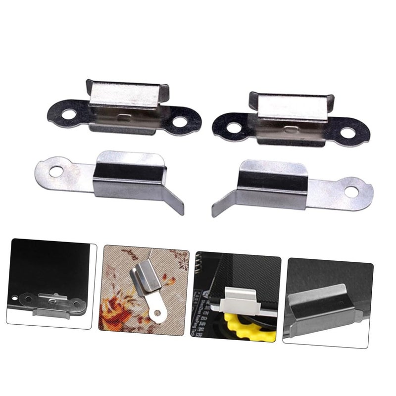 4pcs Stainless Steel Heated Bed Glass Clips 3D Printer Platform Retainer Clamp - Image 5