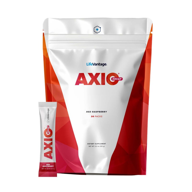 LifeVantage AXIO Regular Energy Drink Powder Nootropic Supplement Focus Mood Support with Ltheanine Green Tea B Vitamins DMAE Quercetin Pine Bark Red Raspberry 30 Packets - Image 3